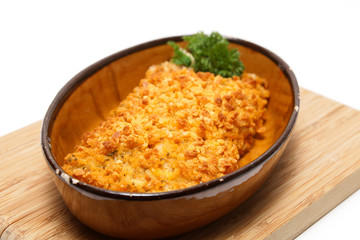Seelachs Fischfilet mit Kräuterkruste