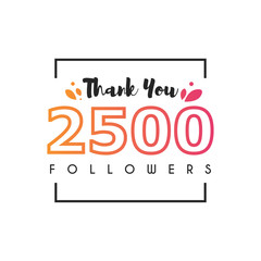 2500 Followers thank you
