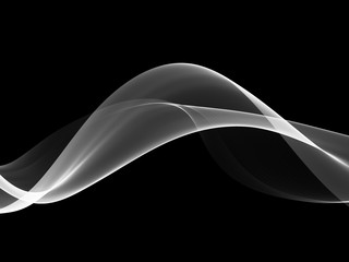 Abstract Black And White Wave Design