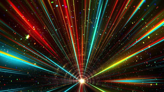 Colorful Abstract Rays Stage Background Multicolor 4K Colorful Lights Laser Beam
