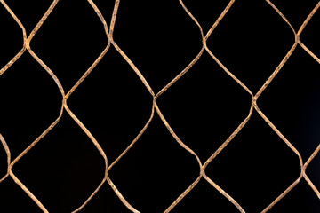 mesh, black, closeup, soft art selective focus.