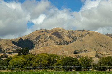 Obraz premium Scenic road in Canterbury area, New Zealand