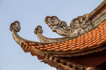 Fototapeta na wymiar Temple of Literature, Hanoi, Vietnam, architectural details