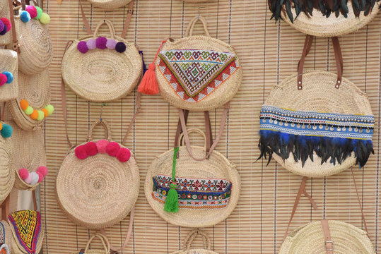 Bolsos de palma.