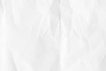 White crumpled paper texture, background of the old surface. A template for a screensaver for various purposes.