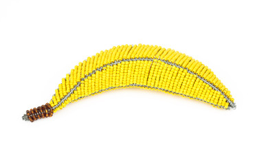 Beaded Wire Banana Cutout