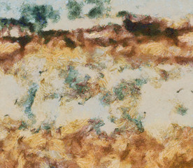 Abstract background in mixed colors. Oil and watercolor design elements. Design template for covers, posters and banners. Simple macro close-up paint brush strokes.
