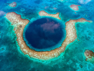 Blue Hole Belize - obrazy, fototapety, plakaty