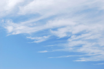 blue sky with white clouds