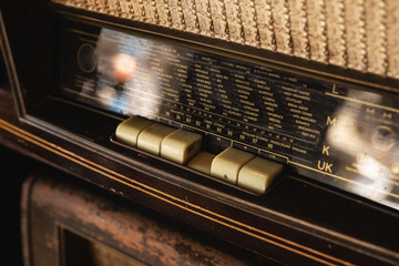 Old radio receiver