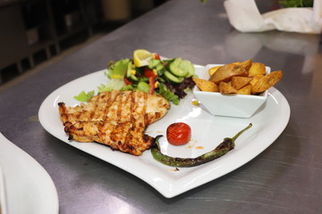 chicken and vegetable salad