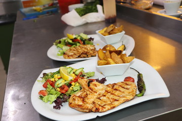 food in the restaurant
