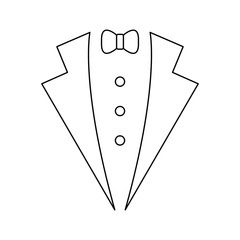 Bow tie icon suit icon vector