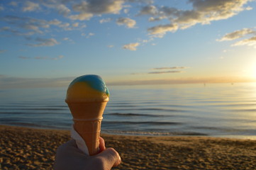 Ice cream on a Beach