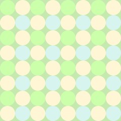 abstract background with circles seamless pattern, retro green and pink vector design dots