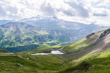 Highland lake Fuscher Lacke, Grossglockner High Alpine Road, Austria