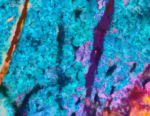 Grunge background. Abstract minimalism hand drawn pattern. Simple texture backdrop. Macro smooth brush strokes and splashes of paint. HD wallpaper design. Drawing template for creative ideas.