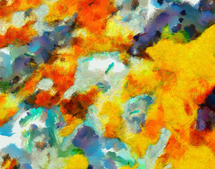 Fototapeta premium Abstract oil painting texture background.