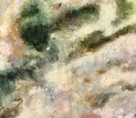 Grunge background. Abstract minimalism hand drawn pattern. Simple texture backdrop. Macro smooth brush strokes and splashes of paint. HD wallpaper design. Drawing template for creative ideas.