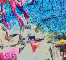 Grunge background. Abstract minimalism hand drawn pattern. Simple texture backdrop. Macro smooth brush strokes and splashes of paint. HD wallpaper design. Drawing template for creative ideas.