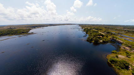 Fototapeta premium Tambaquis Lagoon, Estancia, Sergipe