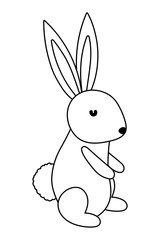 Isolated rabbit cartoon vector design