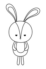 Isolated rabbit cartoon vector design