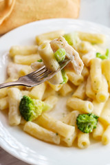 Italian Rigatoni Chicken Alfredo