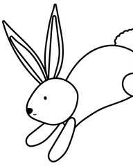 Isolated rabbit cartoon vector design