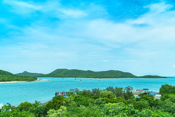 Naklejka premium Samaesan island in Chonburi province Thailand