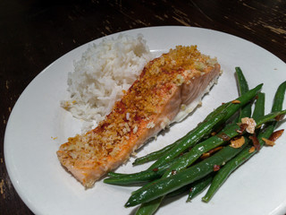 fish and asparagus dinner