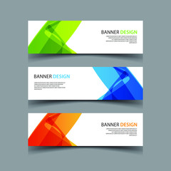Naklejka premium Vector Abstract design banner web template