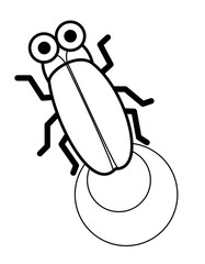 ホタル光(線画)