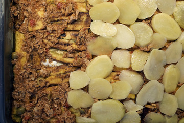 Venezuelan-style tuna casserole, traditionally served in Easter