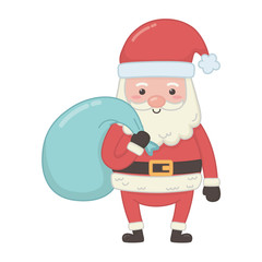 Merry christmas santa claus vector design