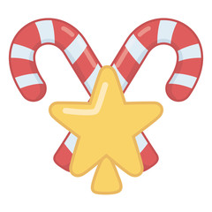 Merry christmas star vector design