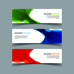Fototapeta premium Vector Abstract design banner web template