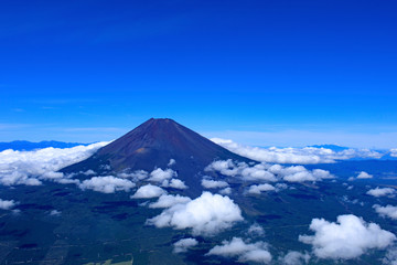 富士山／空撮、2019撮影