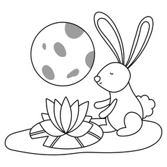 Mid autumn festival vector design