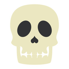 skull head halloween isolated icon