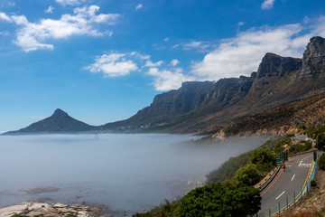 A view of Table Mountain and Lions Head 