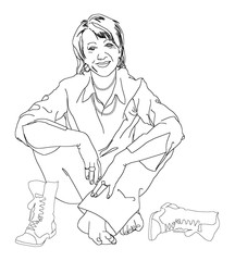 Saucy Dames Line art