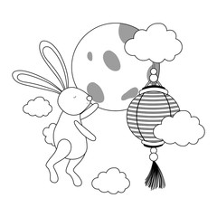 Mid autumn festival vector design