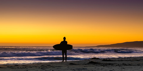 California beach sunset