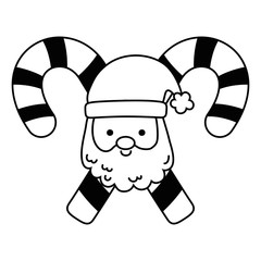 Merry christmas santa claus vector design