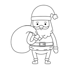 Merry christmas santa claus vector design