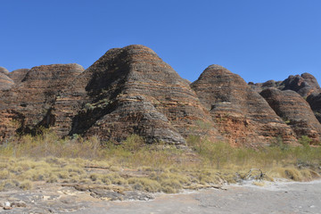 Landscape of Bungle Bungle Range landform in Kimberley Western Australia
