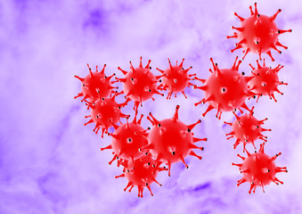 Abstract virus bacteria cells.