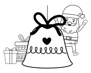 Merry christmas santa claus vector design