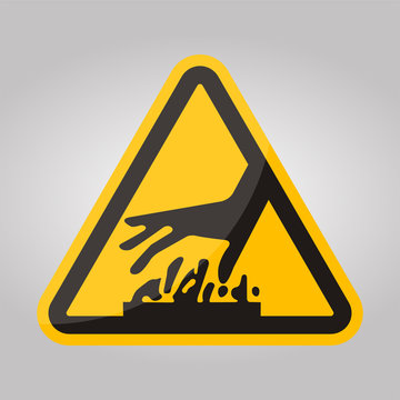 Beware Hot Surface Symbol Isolate On White Background,Vector Illustration EPS.10